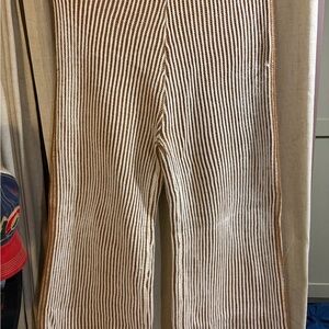 BiBi Cream and Brown Knit Sweater